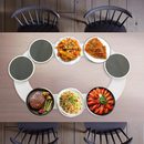 Bandeja Giratória de Mesa de Jantar para Servir Alimentos