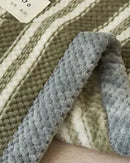 Cobertor de Malha Chenille Crochê Macio e Lavável