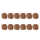 Conjunto de Anéis para Guardanapo em Rattan Feito à Mão
