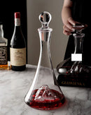 Decantador de Vidro Transparente Moderno para Vinho e Brandy Ideal para Festas e Jantares