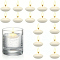 Discos de Velas Flutuantes Brancas para Decoração