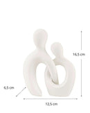 Escultura Decorativa de Casal para Sala Quarto ou Escritório