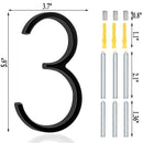 Números identificadores para residências grandes, efeito 3d - LuxuriousLabels