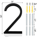 Números identificadores para residências grandes, efeito 3d - LuxuriousLabels
