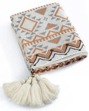 Manta de Tricô Grossa Boho Navajo Macia e Aconchegante