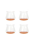 Protetores de Silicone para Pés de Cadeira com Feltro 360º  Kit 4 ou 24 Peças