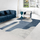 Tapete Retangular Decorativo - Coleção BlueGeometric