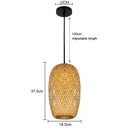 Luminária pingente decorativa de Bambu Artesanal - Sakura Ikiro Collection