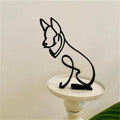 Esculturas artesanais de ferro - eu amo meu Cão!