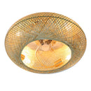 Luminária com Ventilador de teto moderno em Bambu - ZenithBreeze - Bambu Breeze Edition