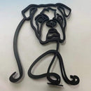 Esculturas artesanais de ferro - eu amo meu Cão!
