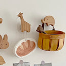 Ganchos de Parede Decorativos Animal de Madeira