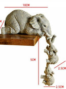 kit estatuetas Família Elefante