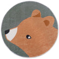 Tapete Decorativo Infantil Redondo - Coleção Fofura Animal