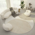 Tapete Decorativo Orgânico Moderno Redondo - Nordic Europe