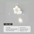 Luminária Infantil de Parede LED Cloud Star Moon