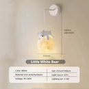 Luminária Infantil Nordic Rabbit & Bear