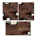 Suporte de Parede para Vinho em Metal para Armazenamento e Exibição de Vinhos