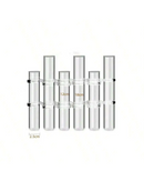 Vasos de Vidro Suspensos para Plantas Kit 4 ou 6 Unidades