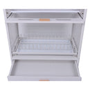 Rack Escorredor Organizador Duplo Com Gaveta