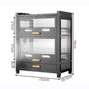Rack Escorredor Organizador Duplo Com Gaveta