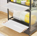 Rack Escorredor Organizador Duplo Com Gaveta