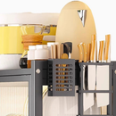 Rack Escorredor Organizador Duplo Com Gaveta
