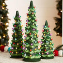 Mini Árvores de Natal com Led de Cerâmica