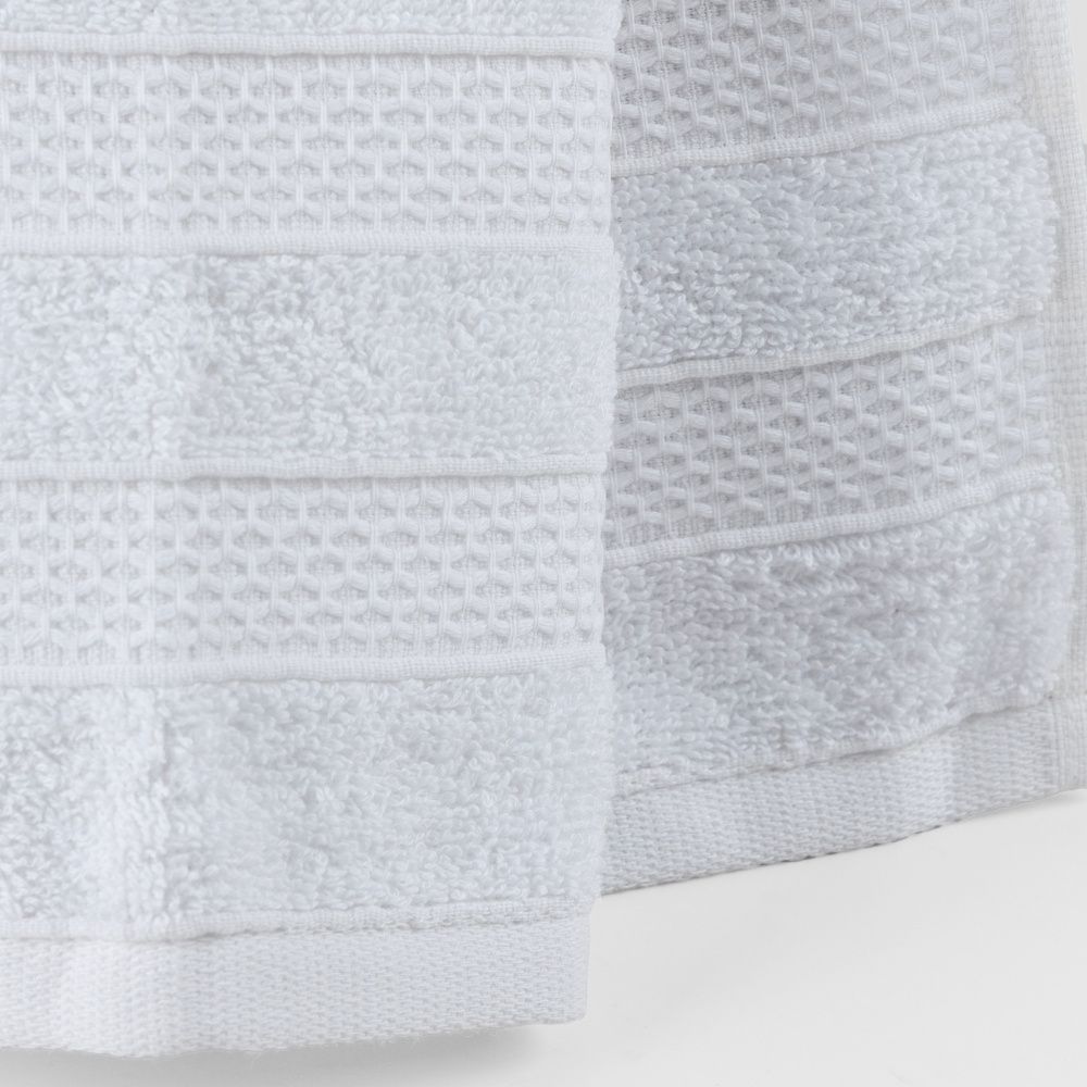 Jogo De Banho 5 Peças 100% Algodão 430g/M² Comfort Branco/Creme